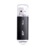 SILICON POWER USB Flash Drive Ultima U02, 16GB, USB 2.0, μαύρο