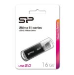 SILICON POWER USB Flash Drive Ultima II-I, 16GB, USB 2.0, μαύρο - Image 2