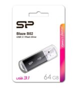 SILICON POWER USB Flash B02, 64GB, USB 3.2 Gen1, μαύρο - Image 2