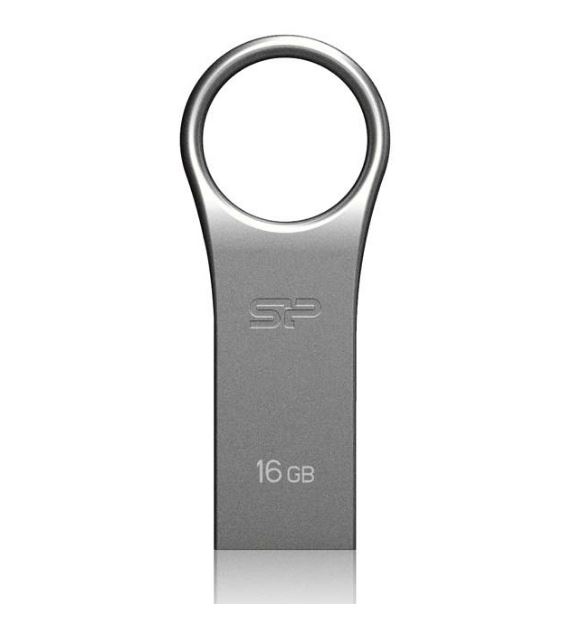 1 SILICON POWER USB Flash Drive Firma F80, 16GB, USB 2.0, Silver - Image 1