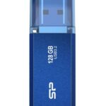 SILICON POWER USB Flash Drive Helios 202, 128GB, USB 3.2, μπλε