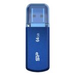 SILICON POWER USB Flash Drive Helios 202, 64GB, USB 3.2, μπλε