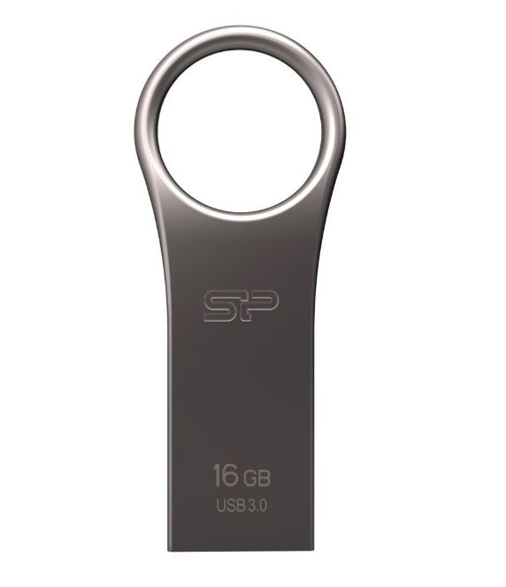 1 SILICON POWER USB Flash Drive Jewel 80, 16GB, USB 3.1, Titanium - Image 1