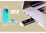 SILICON POWER USB Flash Drive Blaze B02 , 16GB, USB 3.2 Gen 1, Black - Image 2