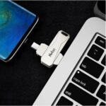 NETAC USB Flash Drive U782C, 64GB, USB 3.0 & USB Type-C, OTG, ασημί - Image 2