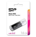 SILICON POWER USB Flash Drive Blaze B02 , 16GB, USB 3.2 Gen 1, Black - Image 3