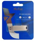 NETAC USB Flash Drive U782C, 64GB, USB 3.0 & USB Type-C, OTG, ασημί - Image 4