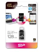 SILICON POWER Dual USB Flash Drive C31, USB 3.1 & Type-C, 128GB, μαύρο - Image 5