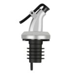 Πώμα ροής για μπουκάλι HUH-0108 με κλείστρο, Φ18mm, ασημί