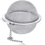 Σουρωτήρι-φίλτρο τσαγιού HUH-0094, ανοξείδωτο ατσάλι, 5cm, ασημί