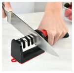 Ακονιστήρι μαχαιριών TOOL-0080, 4 επιπέδων, μαύρο & κόκκινο - Image 3