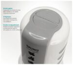 BRUNO πολυκόπτης BRN-0082, 2 ταχύτητες, 400W, 500ml, 4 λεπίδες, λευκός - Image 4