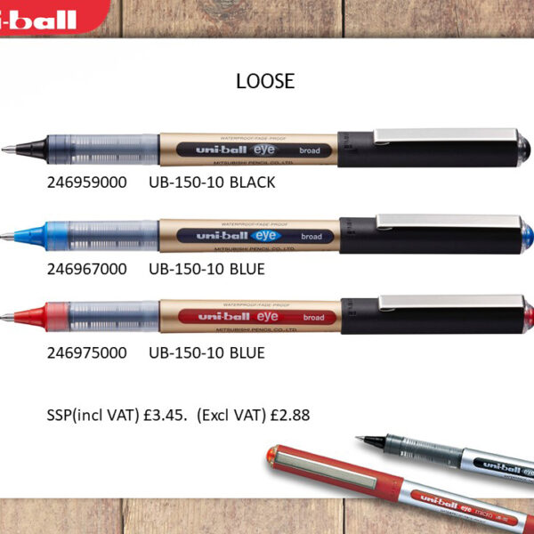 UNIBALL EYE 1.0mm ΥΓΡΗΣ ΜΕΛΑΝΗΣ